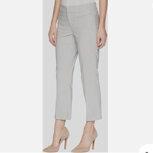 LIVERPOOL- NEW Grey Vera Trouser High Waist Cropped Formal dress pants